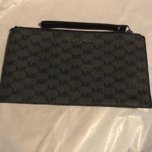 Michael Kors Jet Set Logo Coated Canvas Pouch